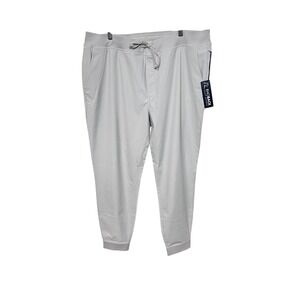Rhoback The Sprinters Performance Jogger Mens 3XL Light Gray Stretch Activewear